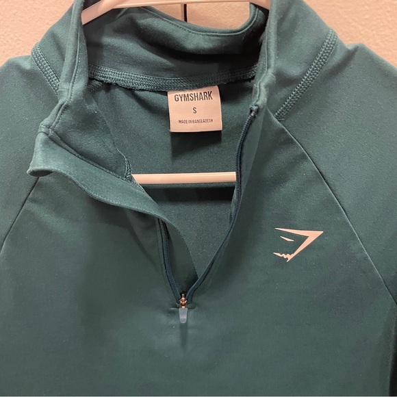 Gymshark Teal Regulate 1/4 Zip Pullover - Picture 4 of 10